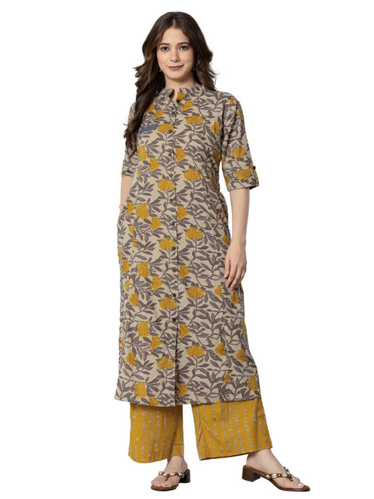 Women Kurta with Palazzo Pant Set
