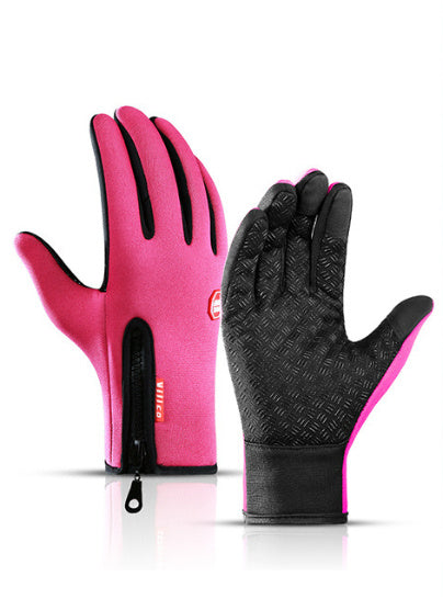 Winter Touch Screen Riding Motorcycle  Sliding Waterproof Gloves