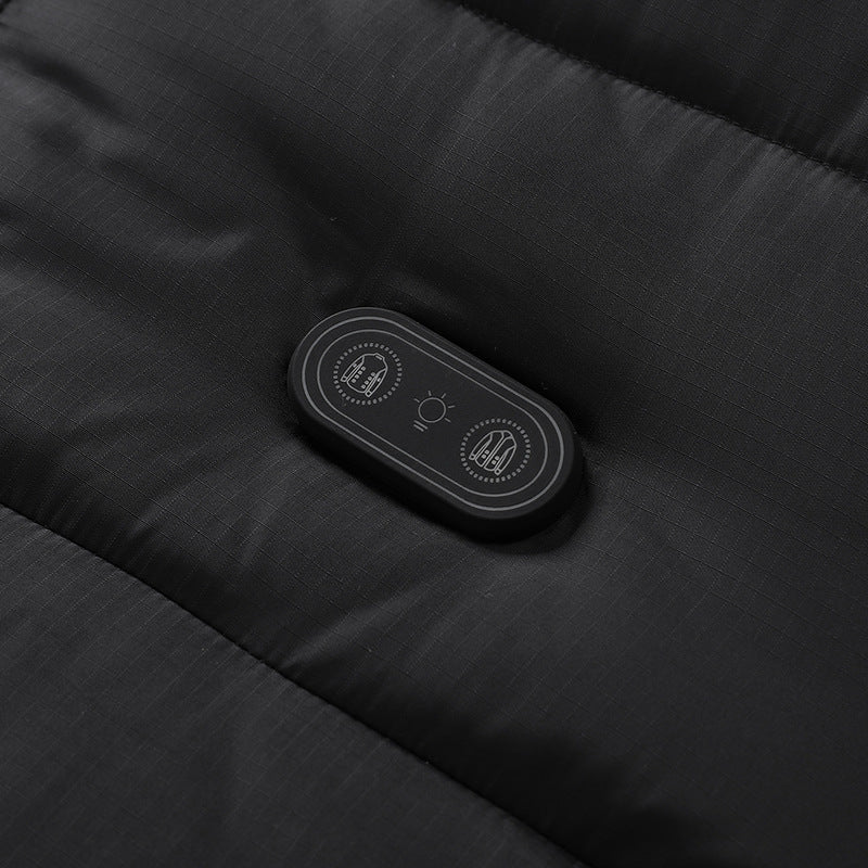 Smart Heating Two-color Constant Temperature Cotton-Padded Coat