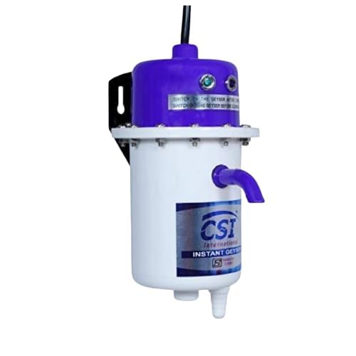 CSI INTERNATIONAL Instant Water Geyser, 1 L Portable Water Heater, Made Of First Class Abs Plastic 3Kw, Auto Cut Off Feature (Red)