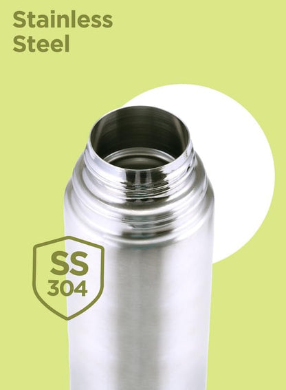 Milton Flip LidThermosteel Water Bottle - 24 Hr Hot and Cold - Leak Proof