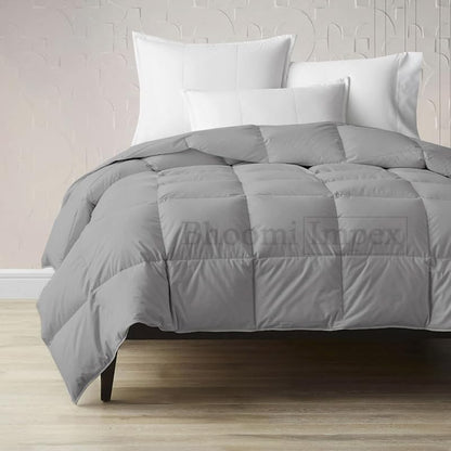 Comforter for Double Bed – All Season/AC/Summer Solid Double Bed Comforter Quilt Blanket | Dohar | Duvet | Ultra Soft & Lightweight – 300 GSM, Ivory