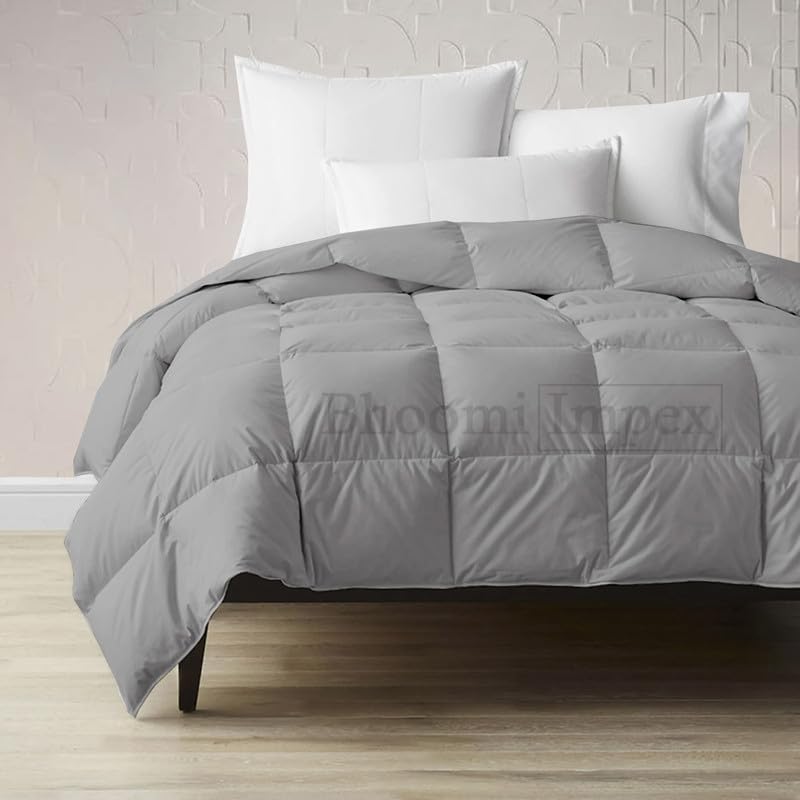 Comforter for Double Bed – All Season/AC/Summer Solid Double Bed Comforter Quilt Blanket | Dohar | Duvet | Ultra Soft & Lightweight – 300 GSM, Ivory