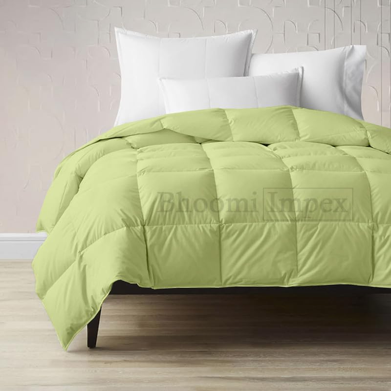 Comforter for Double Bed – All Season/AC/Summer Solid Double Bed Comforter Quilt Blanket | Dohar | Duvet | Ultra Soft & Lightweight – 300 GSM, Ivory