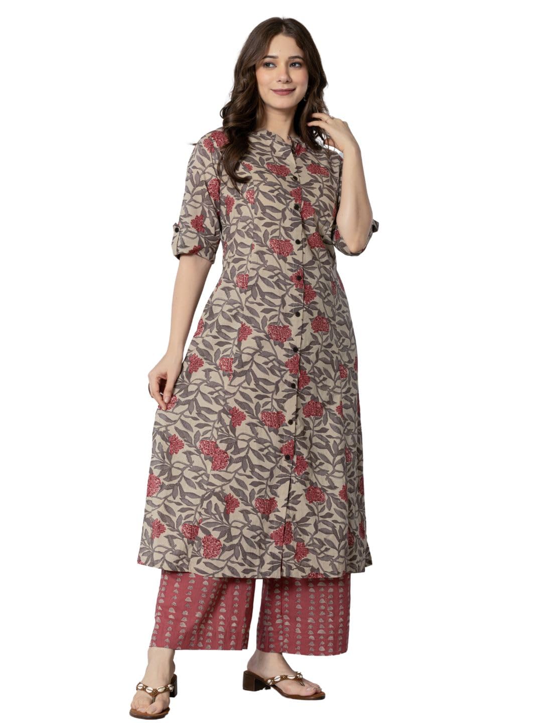Women Kurta with Palazzo Pant Set