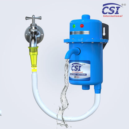 CSI INTERNATIONAL Instant Water Geyser, 1 L Portable Water Heater, Made Of First Class Abs Plastic 3Kw, Auto Cut Off Feature (Red)