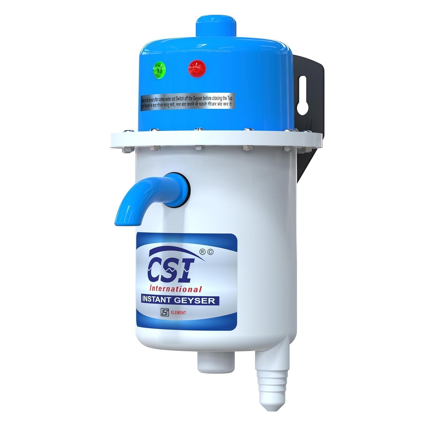 CSI INTERNATIONAL Instant Water Geyser, 1 L Portable Water Heater, Made Of First Class Abs Plastic 3Kw, Auto Cut Off Feature (Red)