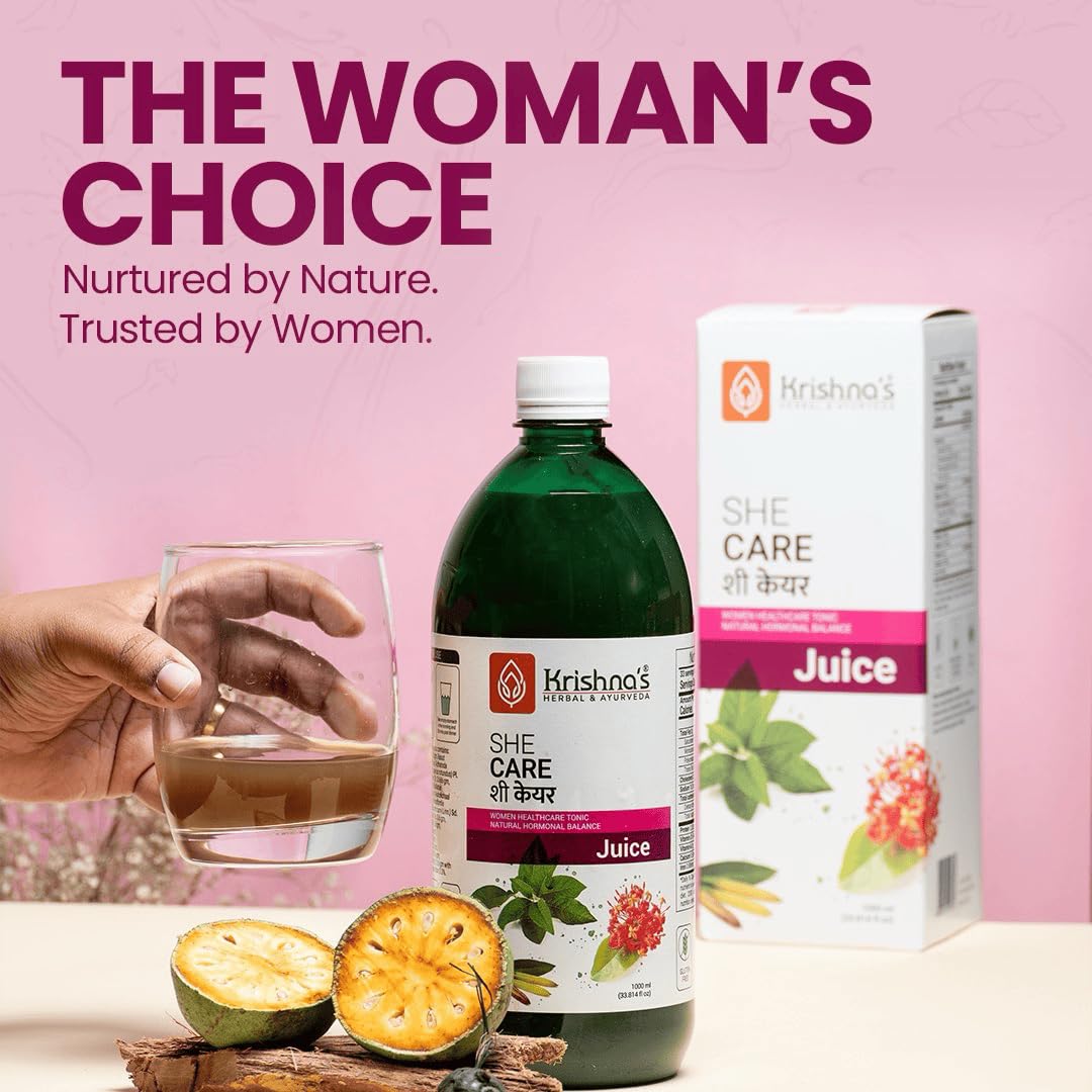 She Care Juice 1000ml, Herbal Supplement for Hormonal Balance, Period Pain Relief