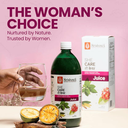 She Care Juice 1000ml, Herbal Supplement for Hormonal Balance, Period Pain Relief