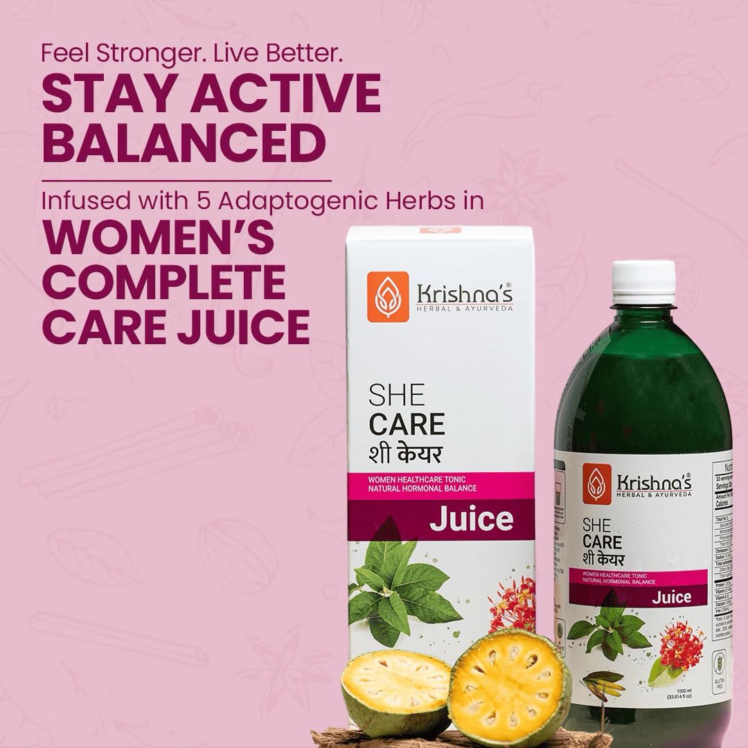 She Care Juice 1000ml, Herbal Supplement for Hormonal Balance, Period Pain Relief