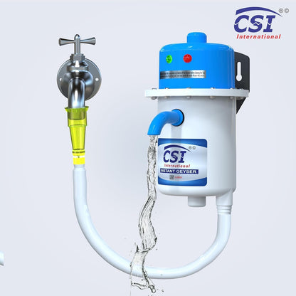 CSI INTERNATIONAL Instant Water Geyser, 1 L Portable Water Heater, Made Of First Class Abs Plastic 3Kw, Auto Cut Off Feature (Red)