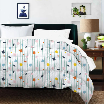 Comforter for Double Bed – All Season/AC/Summer Solid Double Bed Comforter Quilt Blanket | Dohar | Duvet | Ultra Soft & Lightweight – 300 GSM, Ivory