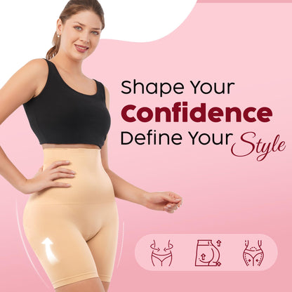 Women's Tummy Tucker Shapewear Shorts | High Waist Slim Fit Body Shaper for Women