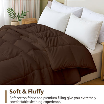 Comforter for Double Bed – All Season/AC/Summer Solid Double Bed Comforter Quilt Blanket | Dohar | Duvet | Ultra Soft & Lightweight – 300 GSM, Ivory