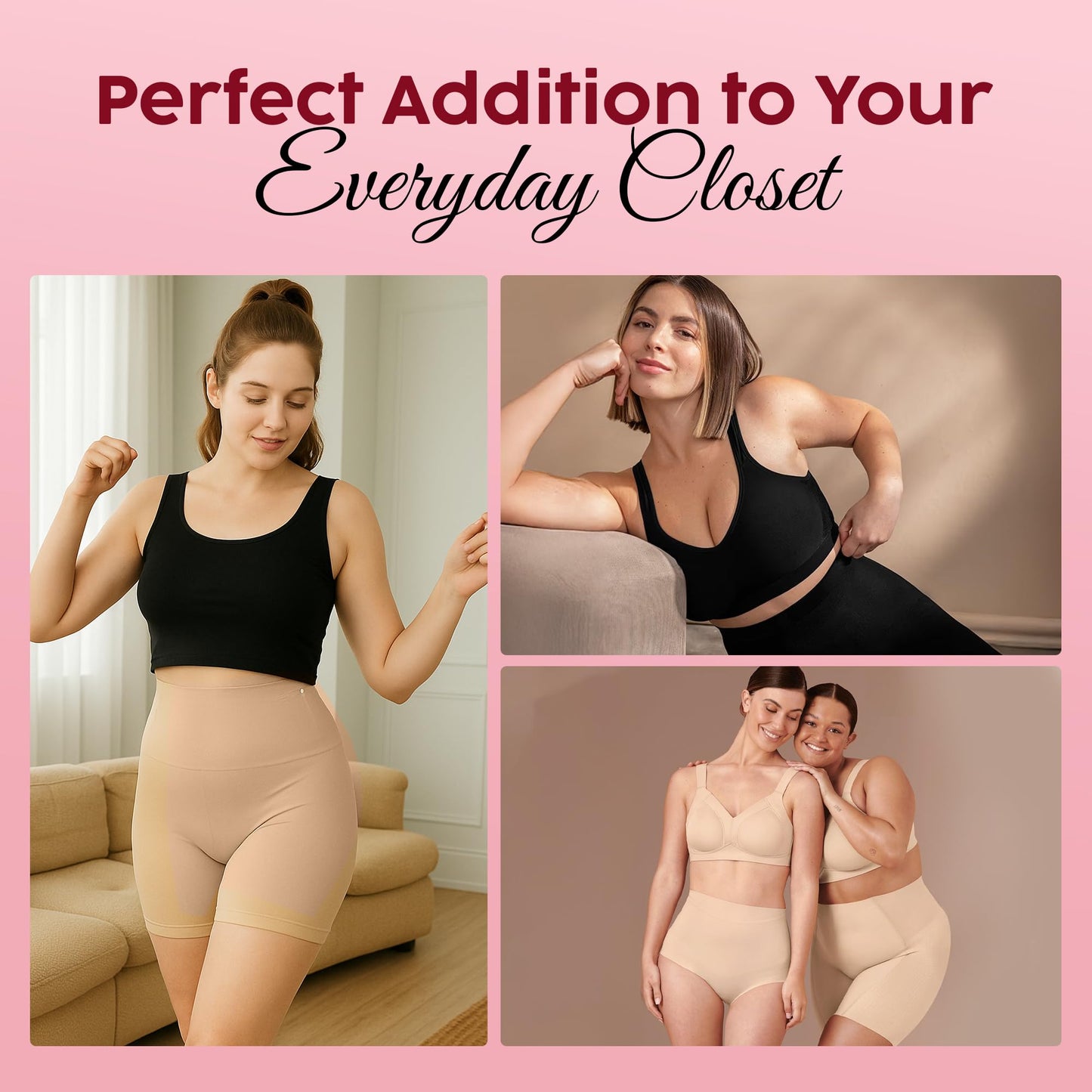 Women's Tummy Tucker Shapewear Shorts | High Waist Slim Fit Body Shaper for Women