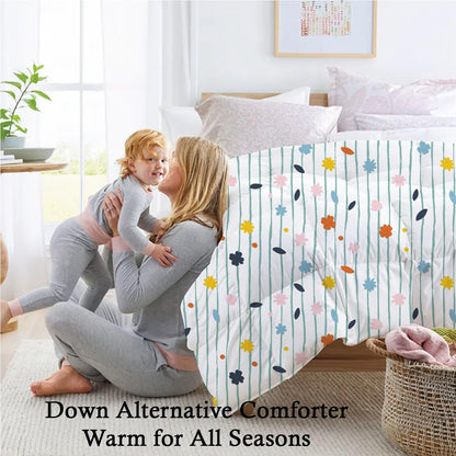 Comforter for Double Bed – All Season/AC/Summer Solid Double Bed Comforter Quilt Blanket | Dohar | Duvet | Ultra Soft & Lightweight – 300 GSM, Ivory