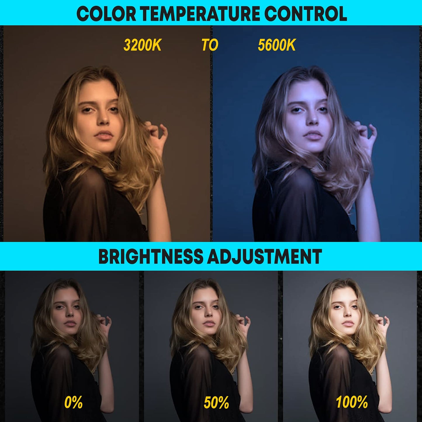 Big LED Ring Light for Camera Phone- YouTube Video Shooting and Makeup Light with 7 Feet Foldable Tripod Stand