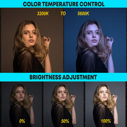 Big LED Ring Light for Camera Phone- YouTube Video Shooting and Makeup Light with 7 Feet Foldable Tripod Stand